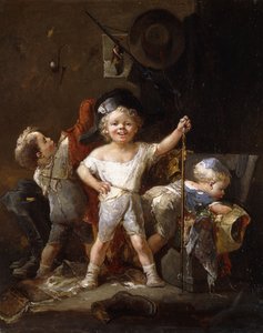 Ubieranie się, autorstwa Francois Louis Lanfant de Metz