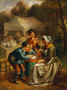 Sprzedawca zabawek, 1860 autorstwa Francois Louis Lanfant de Metz