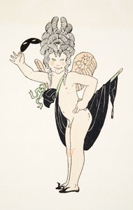 Cherubin z Personages de Comedie, wyd. 1922 (druk szablonowy) autorstwa Francois Louis Schmied
