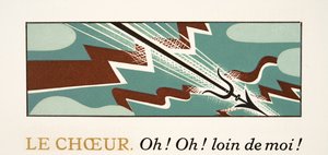 Ilustracja graficzna z Prométhée Enchaîné autorstwa Ajschylosa, wyd. 1941 (druk szablonowy) autorstwa Francois Louis Schmied