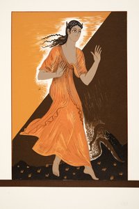 Pandora, z Prometeusza przykuty przez Ajschylosa, wyd. 1941 (druk szablonowy) autorstwa Francois Louis Schmied