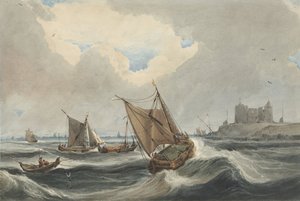 Statki przed portem Vlissingen