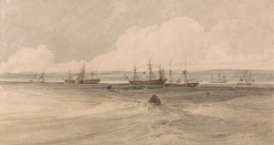 Widok na Sheerness autorstwa Francois Louis Thomas Francia