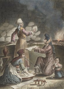 Turczynki pieką chleb, 1790 autorstwa Francois Marie Rosset