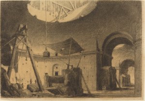 Naprawa kopuły autorstwa Francois Marius Granet