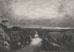 Kampania rzymska, XIX wiek. autorstwa Francois Nicolas Chifflart