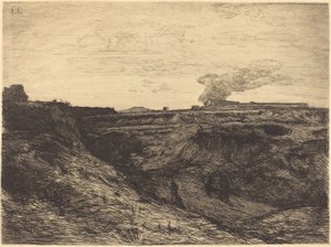 Kamieniołom w pobliżu Montmartre autorstwa Francois Nicolas Chifflart