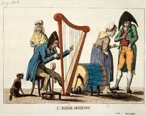 Karykatura współczesnego Osjana autorstwa Francois Nicolas Martinet autorstwa Francois Nicolas Martinet
