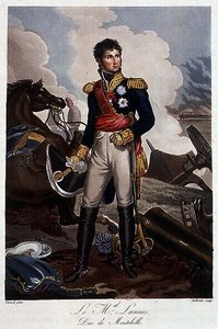 Portret marszałka Lannesa, księcia Montebello, wg. Gérard - w „Historyczne podsumowanie wojny między Francją a Austrią w 1809 roku” autorstwa Francois Pascal Simon (after) Gerard
