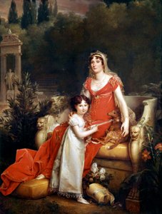Elisa Bonaparte Baciocchi z córką autorstwa Baron François Pascal Simon Gérard