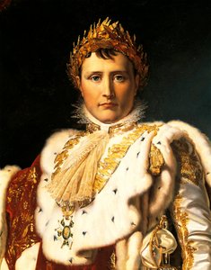 Napoleon Bonaparte w szatach cesarskich – Francois Baron Gerard (1770-1837) ok. 1805 autorstwa Baron François Pascal Simon Gérard
