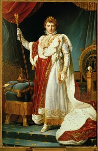 Napoleon I w stroju koronacyjnym ... autorstwa Francois Pascal Simon Baron Gerard