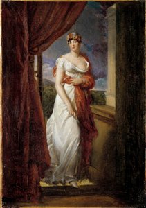 Portrait en pied de Madame Tallien, z domu Cabarrus, księżniczka Caraman - Chimay (1773-1835) Obraz Francois Gerard (1770-1837) 1804 Nd. 0,32x0,20m. autorstwa Baron François Pascal Simon Gérard