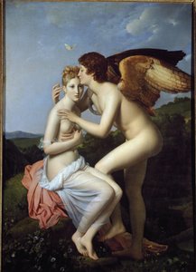 Psyche i Kupidyn, zwane także Psyche otrzymujące pierwszy pocałunek Kupidyna (olej na płótnie) autorstwa Baron François Pascal Simon Gérard