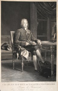 Charles Maurice de Talleyrand-Périgord, książę de Benevent, wice-elektor, wyd. 1809 autorstwa Francois Pascal Simon Gerard