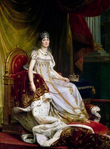 Joséphine de Beauharnais, pierwsza żona Napoleona Bonaparte 1763-1814 w stroju koronacyjnym, 1807-1808