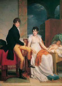Moritz Christian Reichsgraf von Fries z żoną Marią Teresą Józefą z domu księżnej Hohenlohe-Waldenburg-Schillingsfürst i ich synem Moritzem