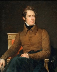 Portret Alphonse-Marie-Louis de Prat de Lamartine autorstwa Francois Pascal Simon Gerard