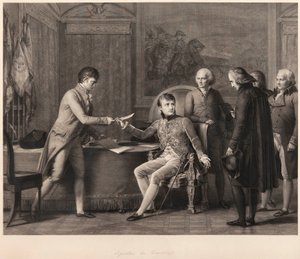 Podpisanie konkordatu między Francją a Stolicą Apostolską w dniu 15 lipca 1801 r. autorstwa Francois Pascal Simon Gerard