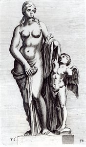 Niebiańska Wenus, ok. 1653 (akwaforta) (bw zdjęcie) autorstwa Francois Perrier