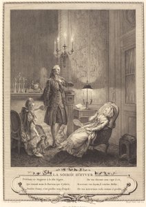 Zimowy wieczór autorstwa Francois Robert Ingouf after Sigmund Freudenberger