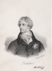 Portret Armanda Emmanuela du Plessis, księcia Richelieu, lata 20. XIX wieku autorstwa Francois Seraphin Delpech