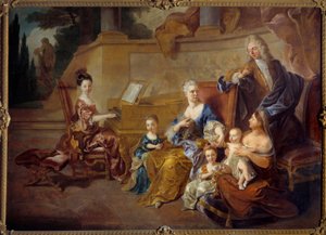 Rodzina Franqueville. Obraz Francois De Troy (1645 - 1730)