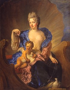 Hrabina von Cosel i jej syn jako Wenus i Kupidyn, ok. 1712-1715 (olej na płótnie)