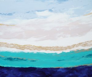 Turkusowy spokój oceanu autorstwa Françoise Wattré