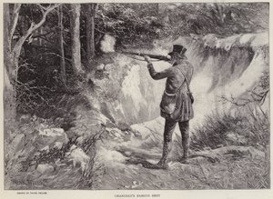 Sir Francis Chantrey zabija dwa słonki jednym strzałem podczas polowania w Holkham Hall, Norfolk (litho)