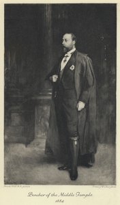 Książę Walii, przyszły król Edward VII, jako ławnik w środkowej świątyni autorstwa Frank (after) Holl