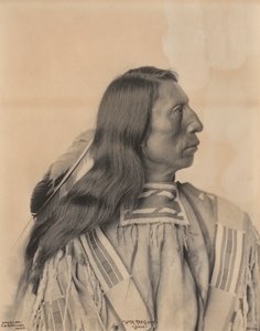 Portret Jacka Red Clouda, Indianina Siuksów, koniec XIX wieku. autorstwa Frank A. Rinehart