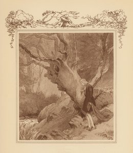 Ilustracja do Elegii Graya (kolorowa litografia) autorstwa Frank Adams