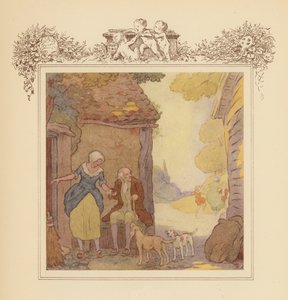 Ilustracja do Elegii Graya (kolorowa litografia) autorstwa Frank Adams