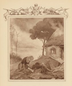 Ilustracja do Elegii Graya (kolorowa litografia) autorstwa Frank Adams