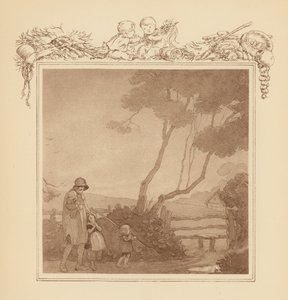 Ilustracja do Elegii Graya (kolorowa litografia) autorstwa Frank Adams