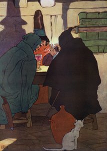 Ilustracja do The Babes in the Wood (kolor lito) autorstwa Frank Adams