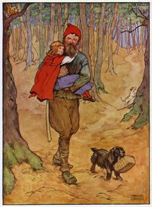 Czerwony Kapturek (kolor lito) autorstwa Frank Adams