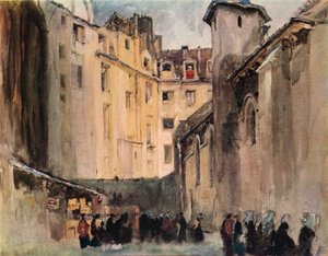 „Kościół św. Julien-le-Pauvre”, 1915 autorstwa Frank Brangwyn