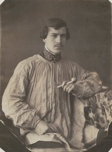 Artysta lub asystent z Pipem, 1853-1857. autorstwa Frank Chauvassaignes