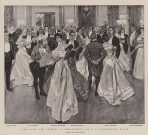 Bal księcia i księżnej Devonshire w Chatsworth House autorstwa Frank Craig