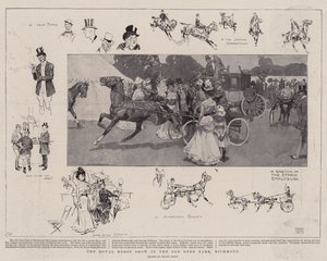 Królewski pokaz koni w Old Deer Park, Richmond autorstwa Frank Craig