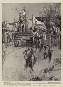 Oglądanie walki, personel szpitala Yeomanry w Roodeval