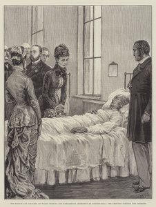 Książę i księżna Walii otwierają szpital Marylebone w Notting-Hill, księżniczka odwiedza pacjentów autorstwa Frank Dadd