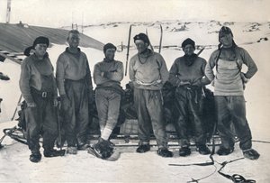 porucznik. Campbells Party po powrocie na Cape Evans, 7 listopada 1912, 1913
