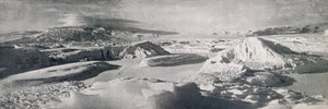 Dolny lodowiec Koettlitz, ukazujący wpływ roztopów, c1911, 1913
