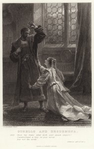 Otello i Desdemona, Otello, akt IV, Sc 2 autorstwa Frank Dicksee