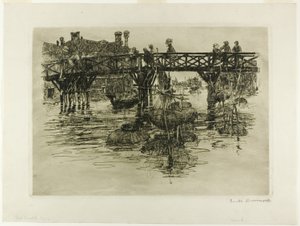 Dzielnica rybacka, Wenecja autorstwa Frank Duveneck