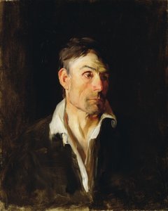 Portret mężczyzny (Richard Creifelds), ok.1876 (olej na płótnie) autorstwa Frank Duveneck