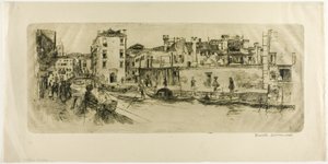 Kanał San Trovasso autorstwa Frank Duveneck